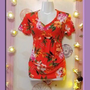 Star Vixen (PL) Floral Print Blouse NWOT